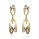 Brinco Claudia Arbex Disco Cristais Ouro Vintage