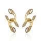 Brinco Claudia Arbex Disco Cristais Ouro Vintage