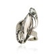 Anel Claudia Arbex Disco Navete Prata Vintage