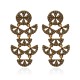 Brinco Gabriela Pires Glass Cristais Dourado