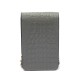 Bolsa Isla Phone Pouch Tampa Couro Texturizado Grafite