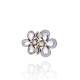 Broche Camila Klein Beatrix Memories Flores Prata Velho