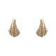 Brinco Claudia Arbex Disco Cristais Ouro Vintage