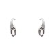 Brinco Claudia Arbex Disco Cristais Prata Vintage