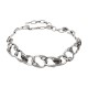 Colar Claudia Arbex Disco Choker Prata Vintage