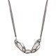Colar Claudia Arbex Disco Cristais Curto Prata Vintage