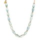 Colar Claudia Arbex Blue Edition Curto Ouro Vintage