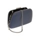 Bolsa Camila Klein Clutch Bispo Couro Azul