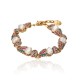 Pulseira Camila Klein Concha Cristais Ouro Velho