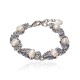 Pulseira Camila Klein Concha Cristais Prata Velho