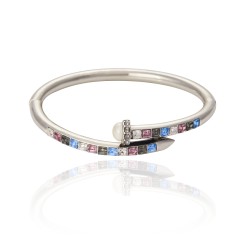 Pulseira Camila Klein Essencial Torre Cristais Prata Velho