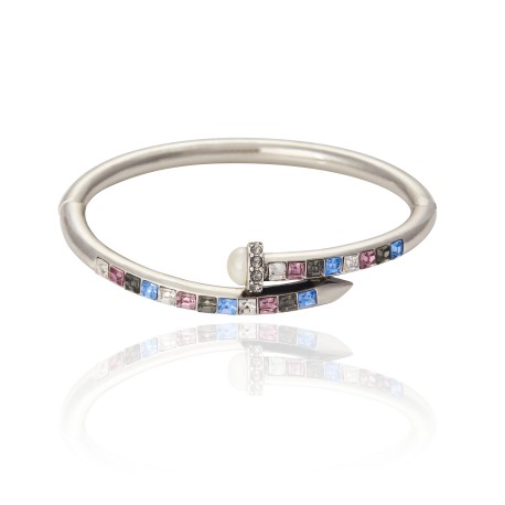 Pulseira Camila Klein Essencial Torre Cristais Prata Velho