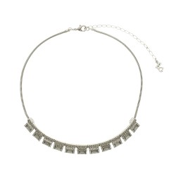 Colar Estela Geromini Bessie Choker Delicado Prata