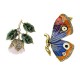 Brinco Nadia Gimenes Jardim do Eden Rosa Ear Cuff Dourado