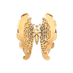 Broche Monica Di Creddo Butterfly Renda Médio Ouro Vintage