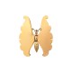 Broche Monica Di Creddo Butterfly Pin Imã Ouro Vintage