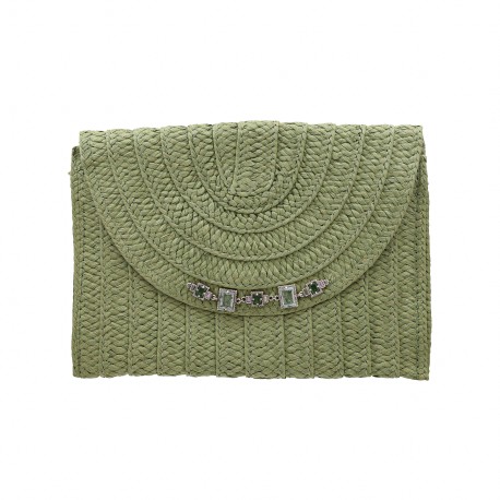 Bolsa Camila Klein Carteira Quechan Palha Verde