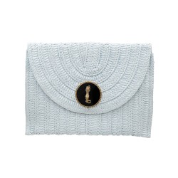 Bolsa Camila Klein Carteira Pumas Palha Azul Claro
