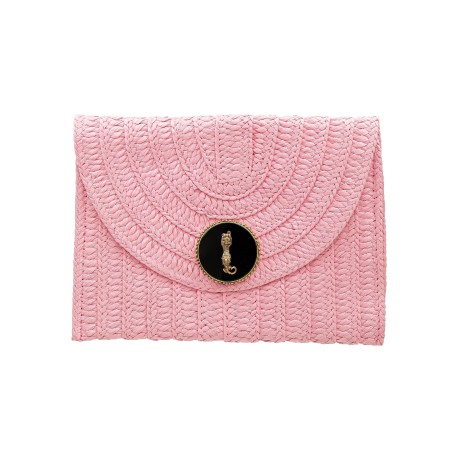 Bolsa Camila Klein Carteira Puma Palha Rosa