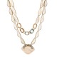 Colar Camila Klein Riviera Kit Madrepérola Cristais Ouro Velho