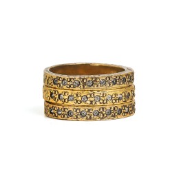 Anel Camila Klein Juliet Foret Kit Ouro Velho