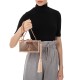Bolsa Isla Clutch Art Déco Metal Rose