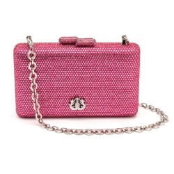 Bolsa Isla Clutch Eva Cristais Pink