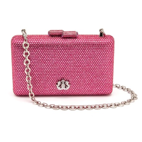 Bolsa Isla Clutch Eva Cristais Pink