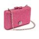 Bolsa Isla Clutch Eva Cristais Pink