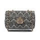 Bolsa Isla Sirena Baguete Jacquard Preta
