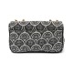 Bolsa Isla Sirena Baguete Jacquard Preta