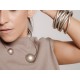 Pulseira Luiza Rogi Zoe Kit Aro Tubo Prata Envelhecido