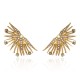 Brinco Claudia Arbex Blue Edition Cristais Ouro Vintag