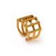 Anel Gabriela Pires Naboo Fios Metal Dourado