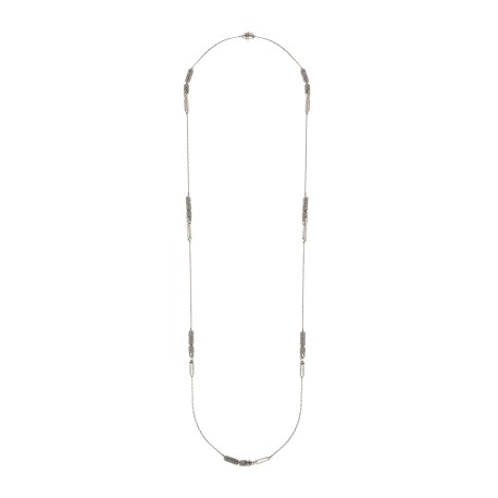 Colar Hector Albertazzi Paradoxo Longo Prata Boho