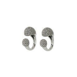 Anel Hector Albertazzi Paradoxo Kit Strass Prata Boho