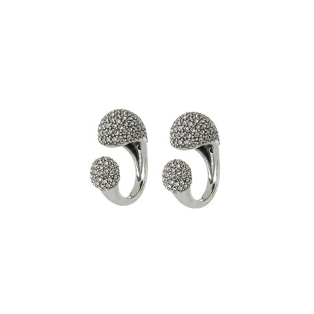 Anel Hector Albertazzi Paradoxo Kit Strass Prata Boho