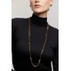 Colar Hector Albertazzi Sementes Longo Ouro Vintage Vintage