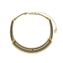 Colar Estela Geromini Ópera Choker Design Ouro