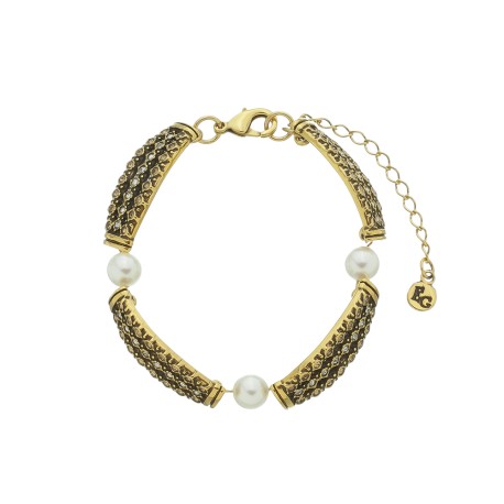 Pulseira Estela Geromini Ópera Pérolas Ouro