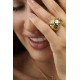 Anel Monica Di Creddo Sacra Crucifixo Ouro Vintage