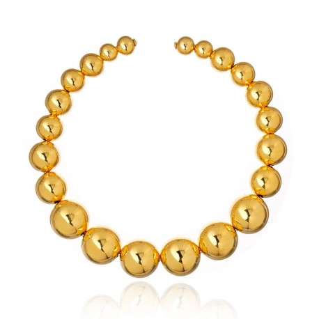 Colar Nádia Gimenes Arpoador Gargantilha Dourado