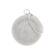 Bolsa Maria Chic Acessórios Mini Clutch Esfera Cristais Prata
