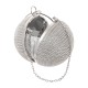 Bolsa Maria Chic Acessórios Mini Clutch Esfera Cristais Prata