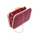 Bolsa Maria Chic Acessórios Clutch Malu Tecido Uva