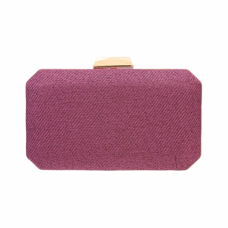 Bolsa Maria Chic Acessórios Clutch Malu Tecido Uva