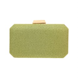 Bolsa Maria Chic Acessórios Clutch Malu Tecido Pistache