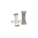 Anel Claudia Arbex Bambu Cristais Prata Vintage