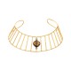 Colar Gabriela Pires Atropo Choker Cristais Ouro Vintage