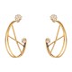 Brinco Gabriela Pires Aer Argola Ouro Vintage